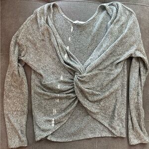 Candie's Reversible Gray Sweater